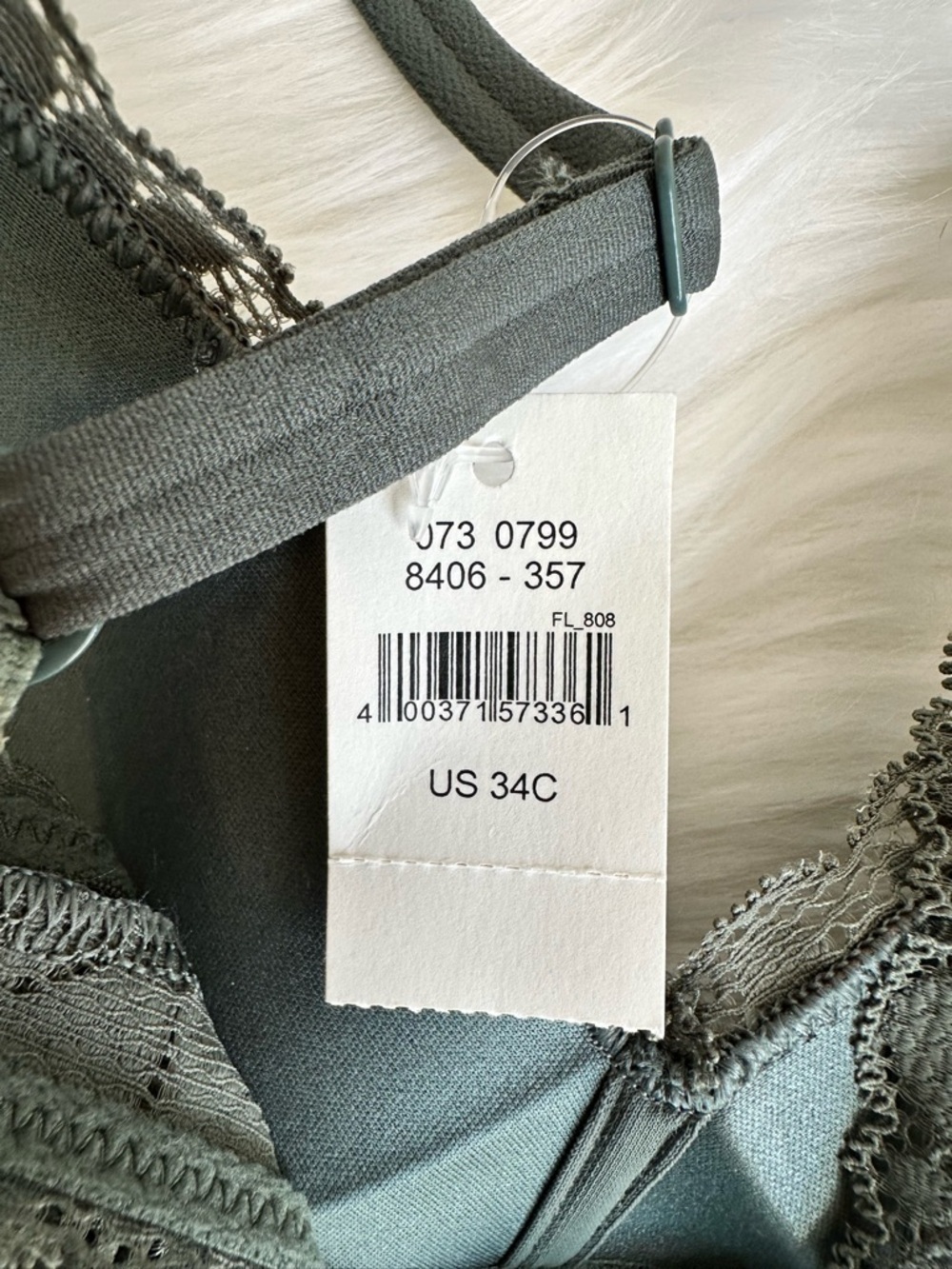 NWT Aerie Real Happy Lightly Lined Wireless Candy Lace Bra Royal Palm Size 34C - Picture 12 of 15